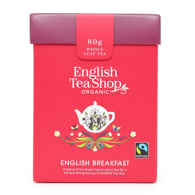 english tea shop organic english breakfast loose leaf tea 80g