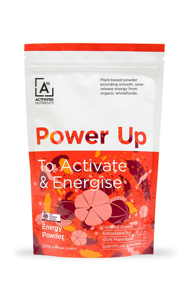 activated nutrients power up energy powder (to activate & energise) 56g 112g
