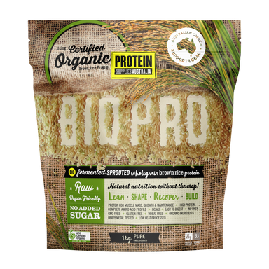 protein supplies aust. biopro (sprouted brown rice) pure 1kg