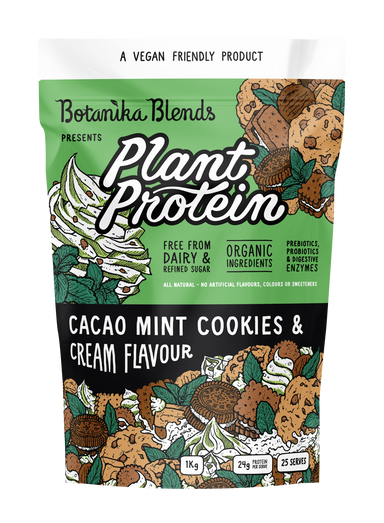 botanika blends plant protein cacao mint cookies & cream 500g