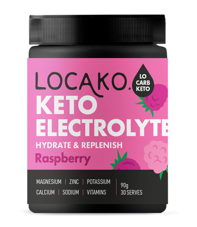 locako keto electrolyte hydrate & replenish raspberry 90g