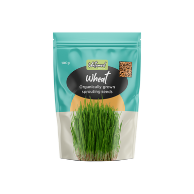 untamed health organically grown sprouting seeds wheat 100g