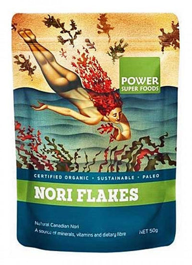 power super foods natural nori flakes - 40g