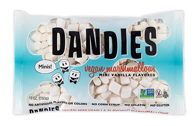 dandies vegan vanilla marshmallows 283g mini size