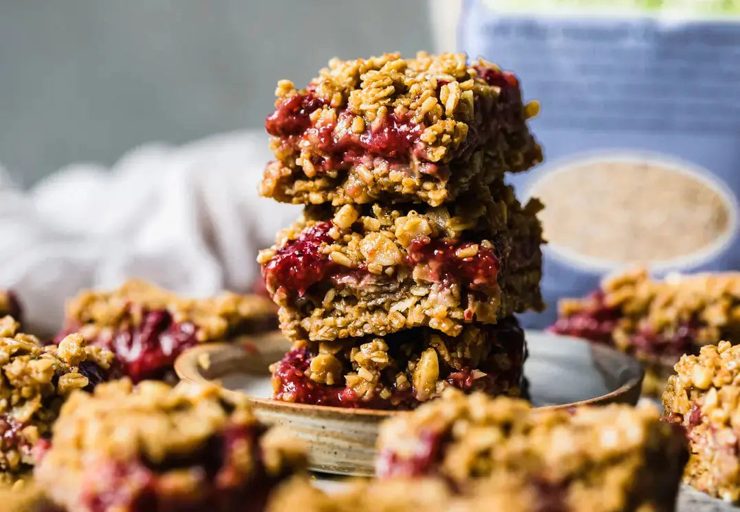 Homemade Strawberry Oat Bars Artisanal Australia