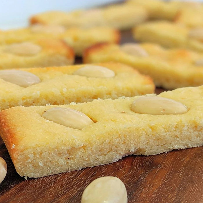 Chewy Almond Finger Biscuits