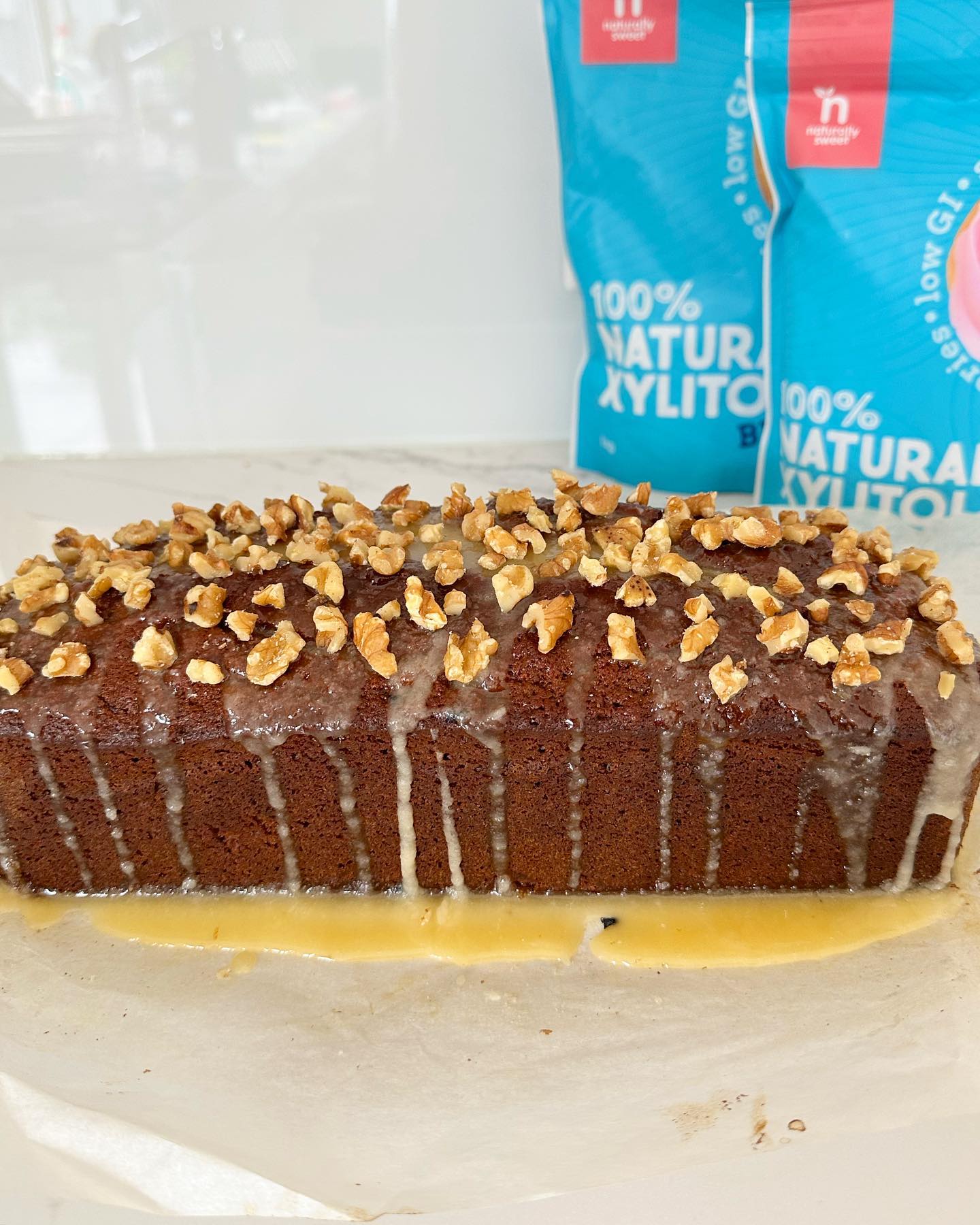 Simple Walnut and Ginger Loaf