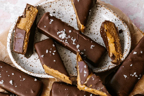 Protein Peanut Caramel Choc Bars