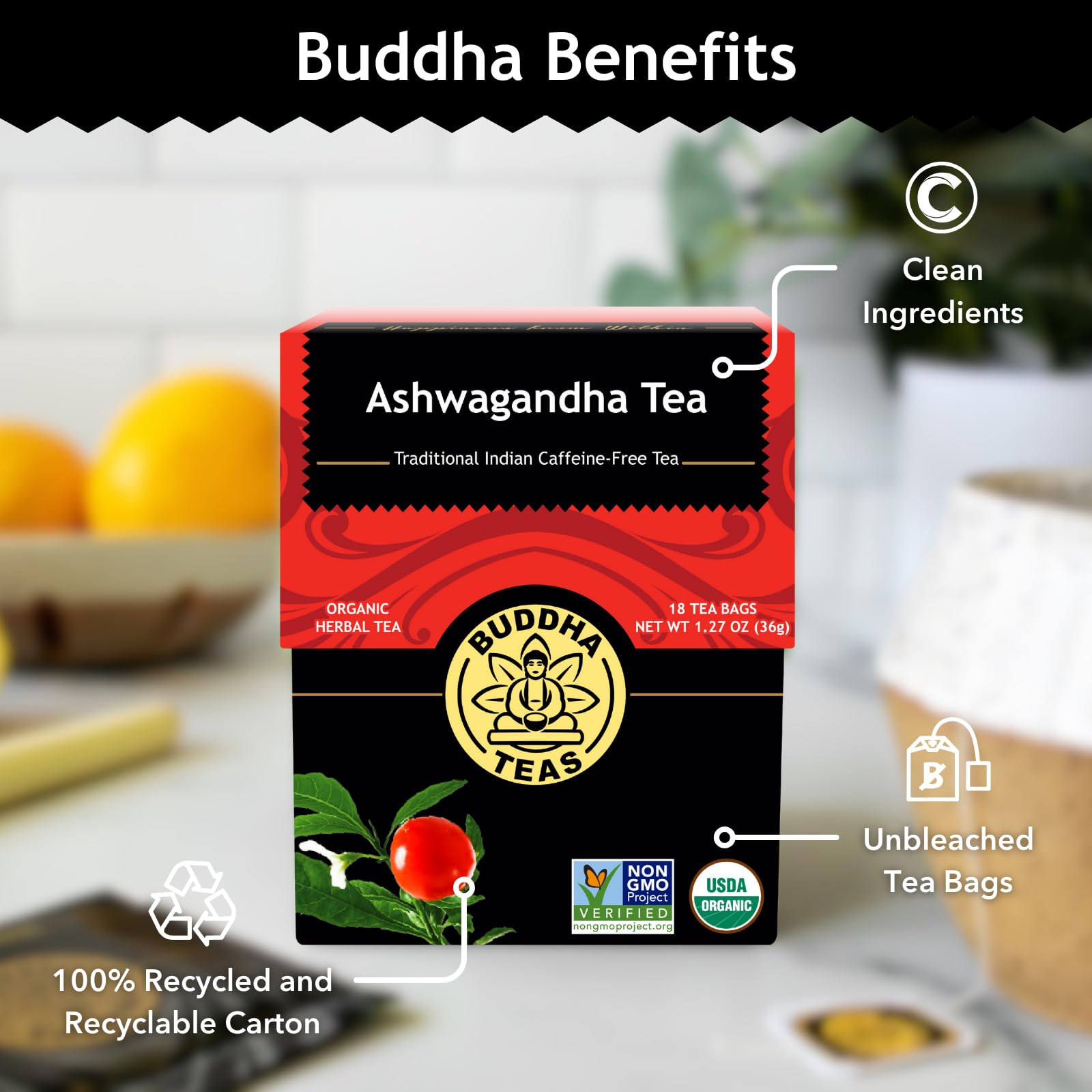 Discover the Benefits of Buddha Teas Organic Ashwagandha Tea from Artisanal Australia