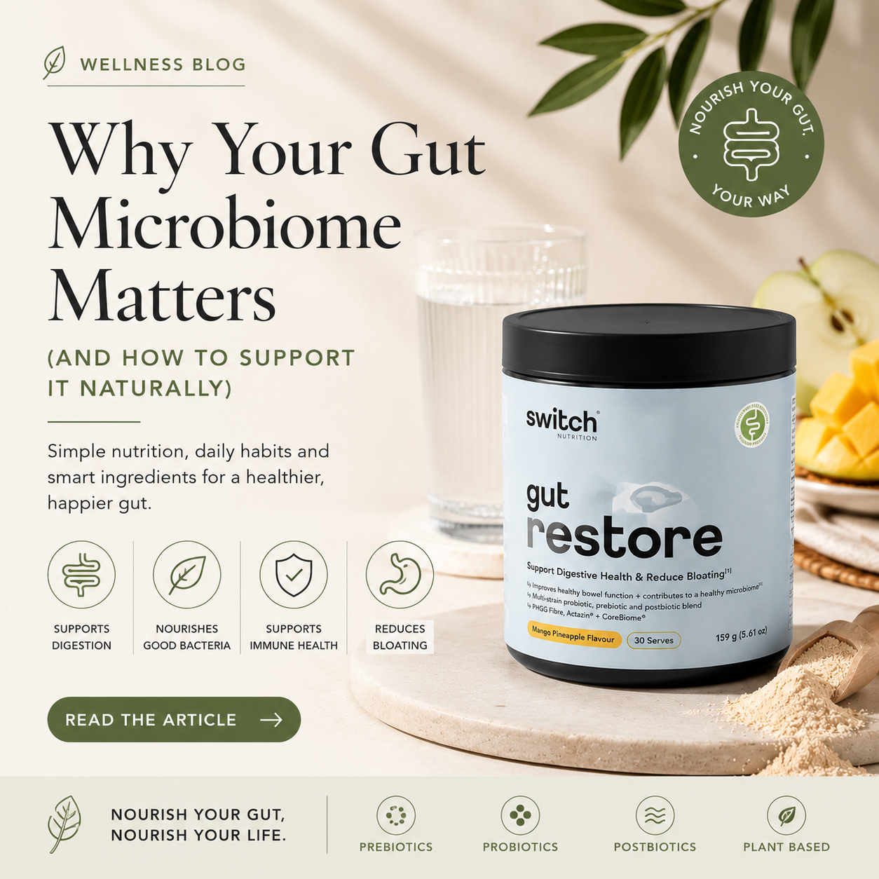 Why Your Gut Microbiome Matters (And How To Support It Naturally)