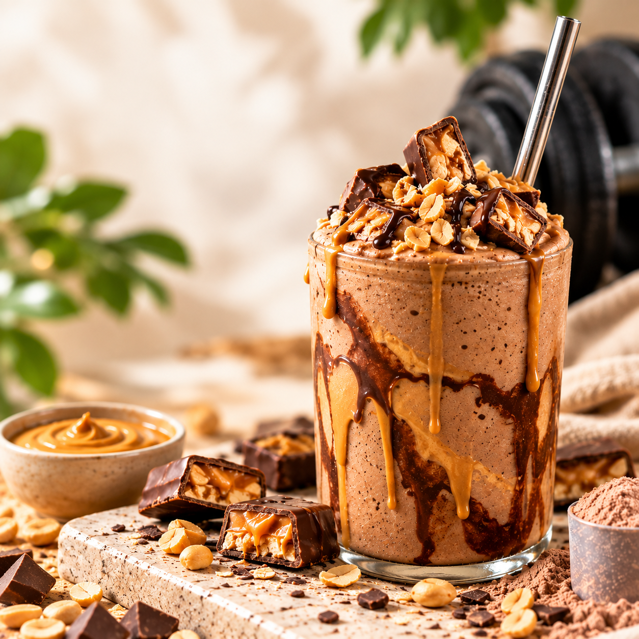 Post-Workout Snickers Smoothie