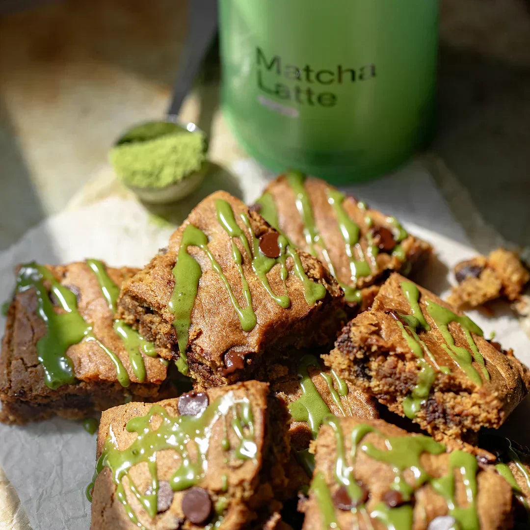 Matcha Chocolate Chip Blondies