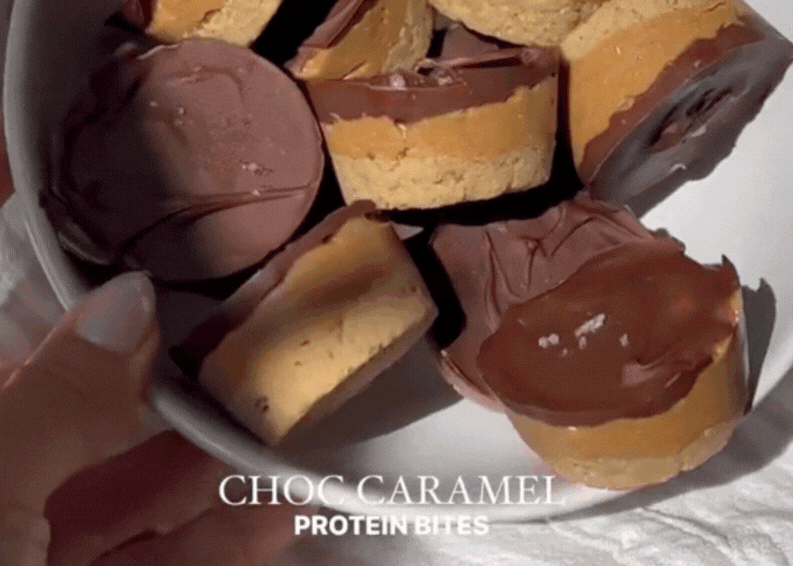 Choc Caramel Protein Bites Artisanal Australia