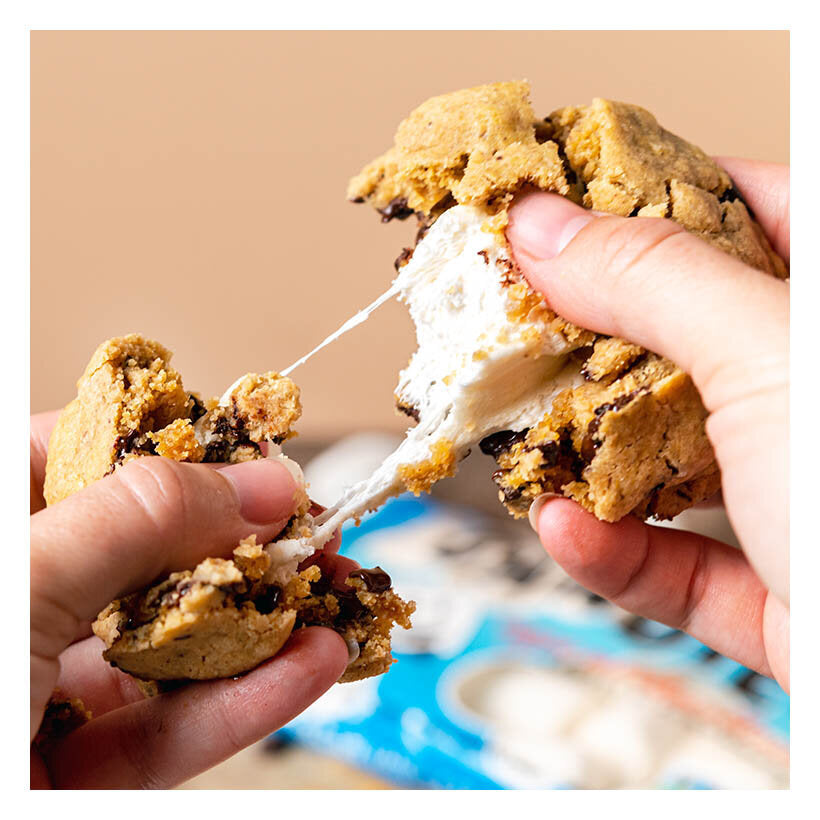 Marshmallow Stuffed Peanut Butter Chocolate Cookies