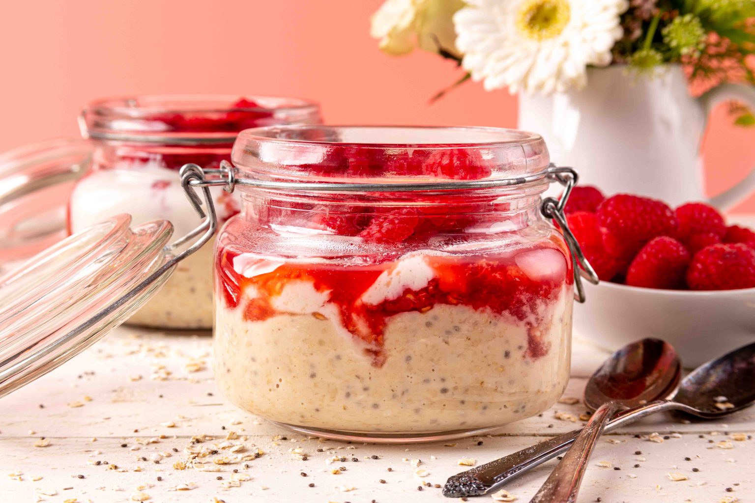 Raspberry Overnight Oats