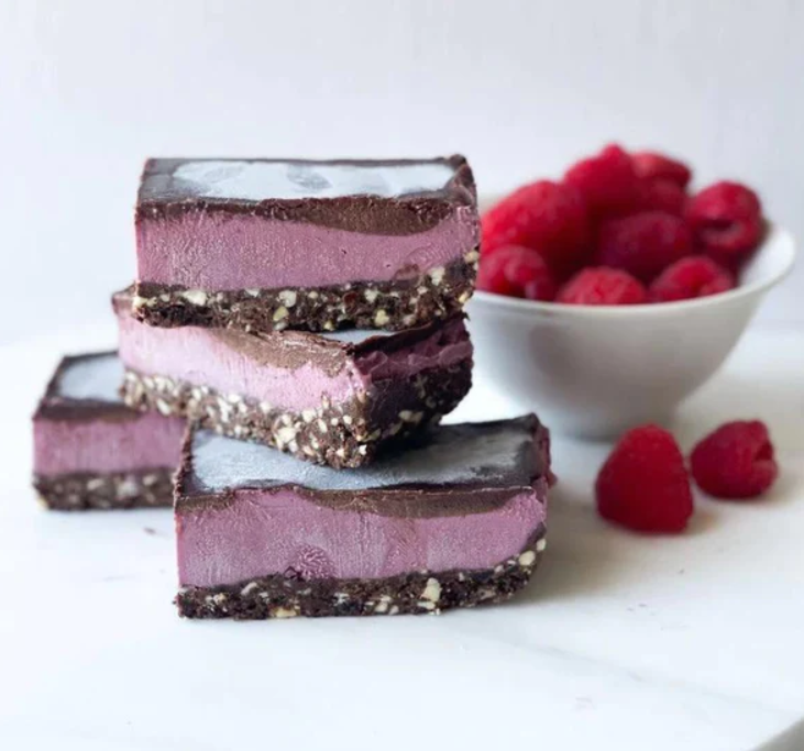 Chocolate Raspberry Raw Slice Artisanal Australia