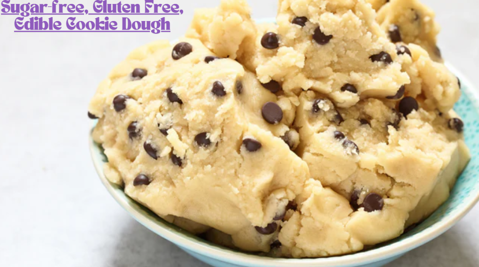 Sugar-Free, Gluten Free, Edible Cookie Dough Recipe