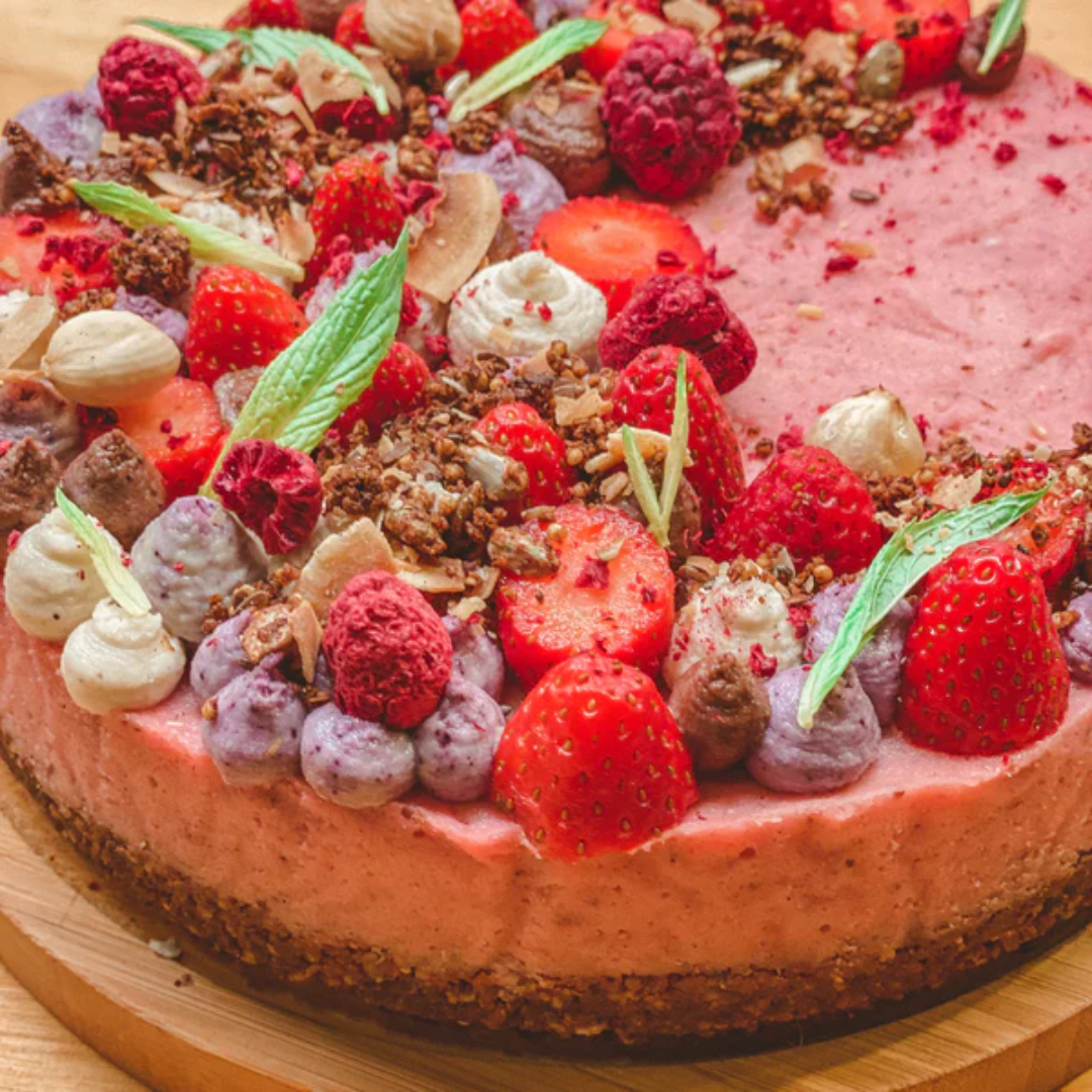 Vegan Strawberry Cheesecake Recipe Artisanal Australia