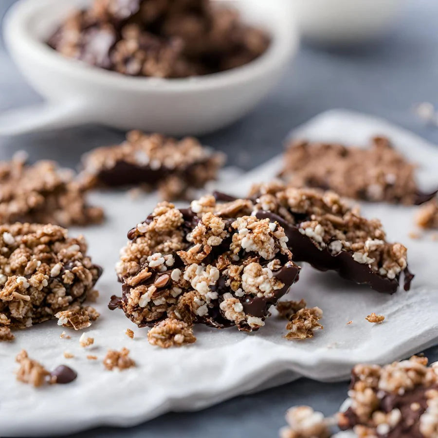 Keto Chocolate Crackles with The Monday Food Co Keto Granola