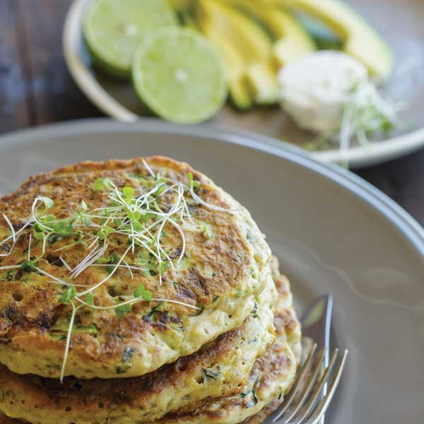 Zucchini, Mint & Quinoa Fritters