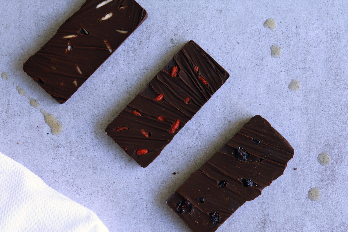 Dark Black Maca Chocolate Bars