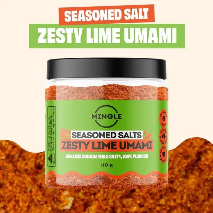 Mingle Chilli and Lime Seasoned Salt jar for adding citrus and chilli flavour