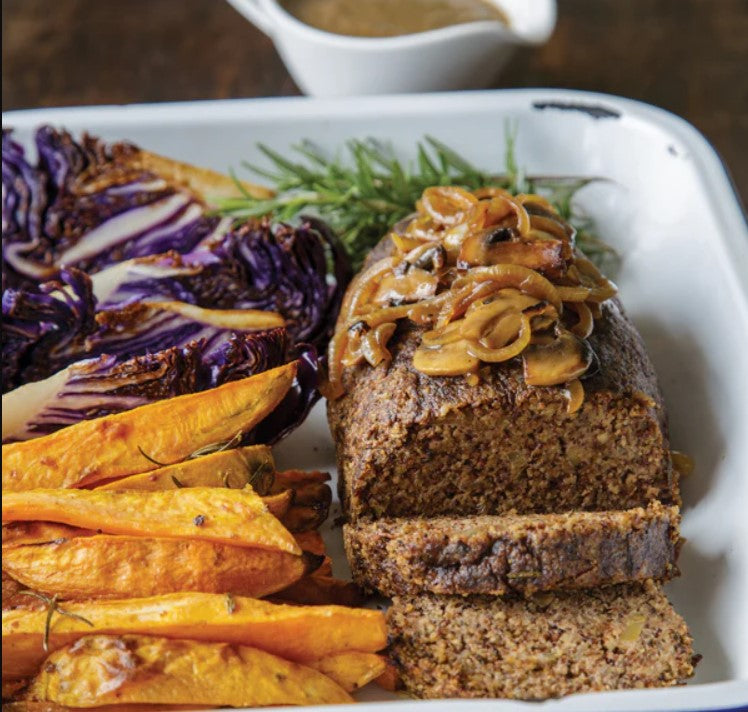 Vegan Quinoa Roast with Mushroom Gravy