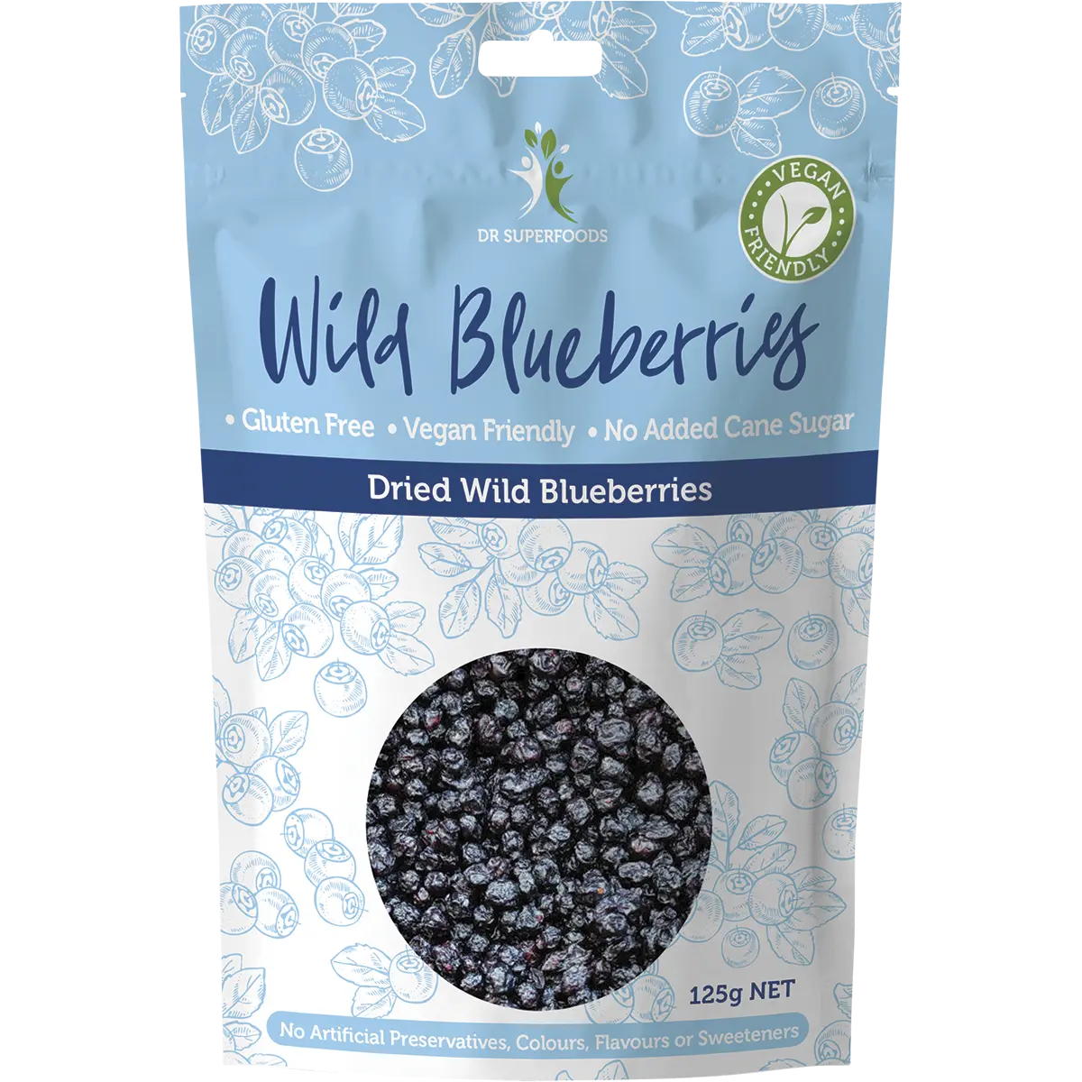 Dr Superfoods Dried Wild Blueberries 125g