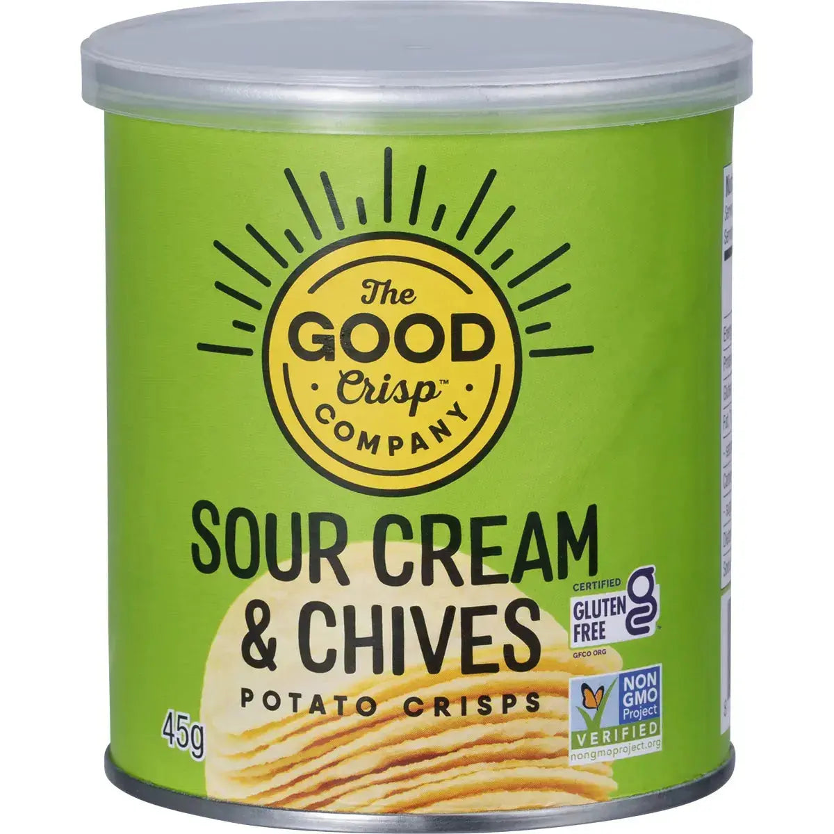 The Good Crisp Company Sour Cream & Chives Potato Crisps 12 x 45g