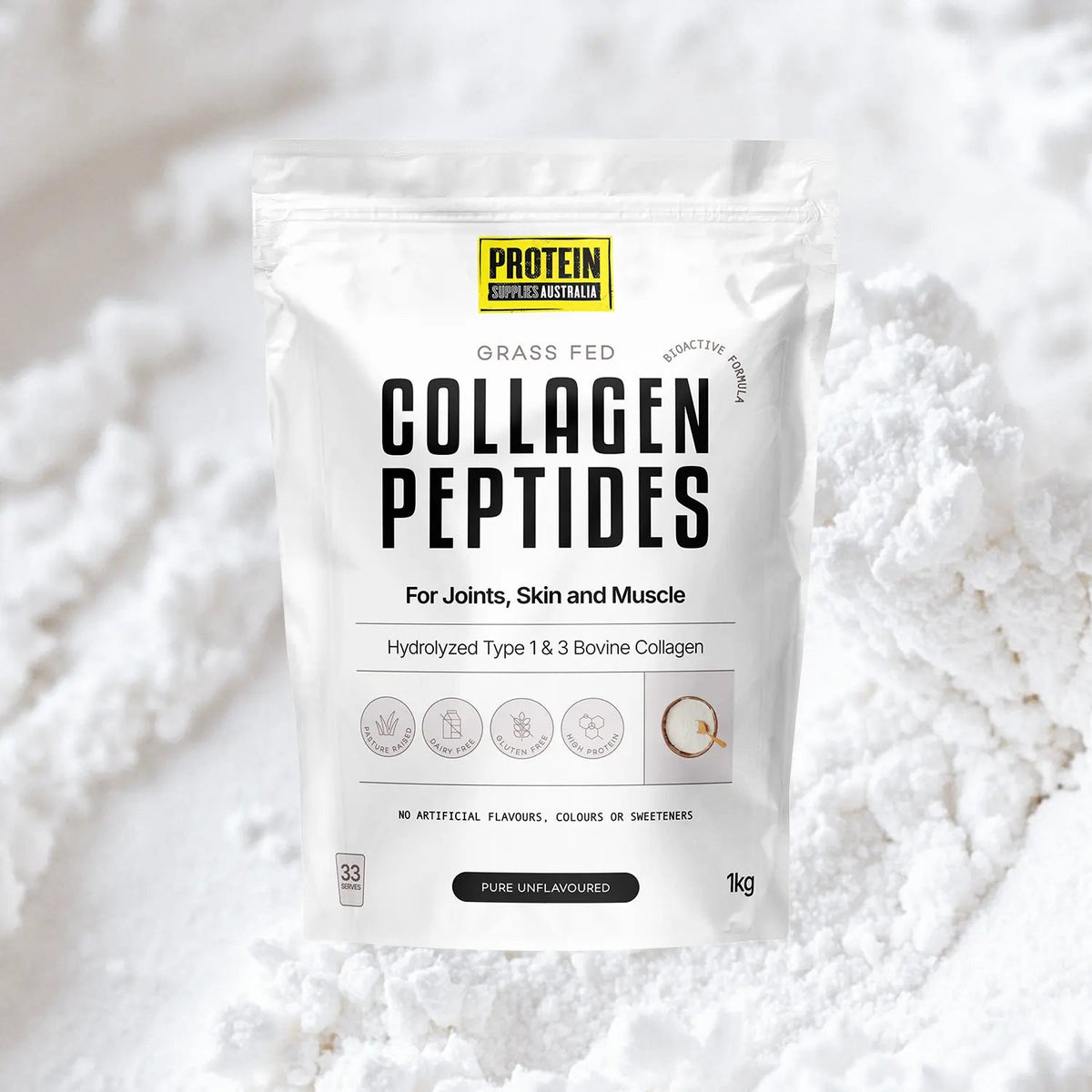 Protein Supplies Australia Collagen Peptides Unflavoured 1kg
