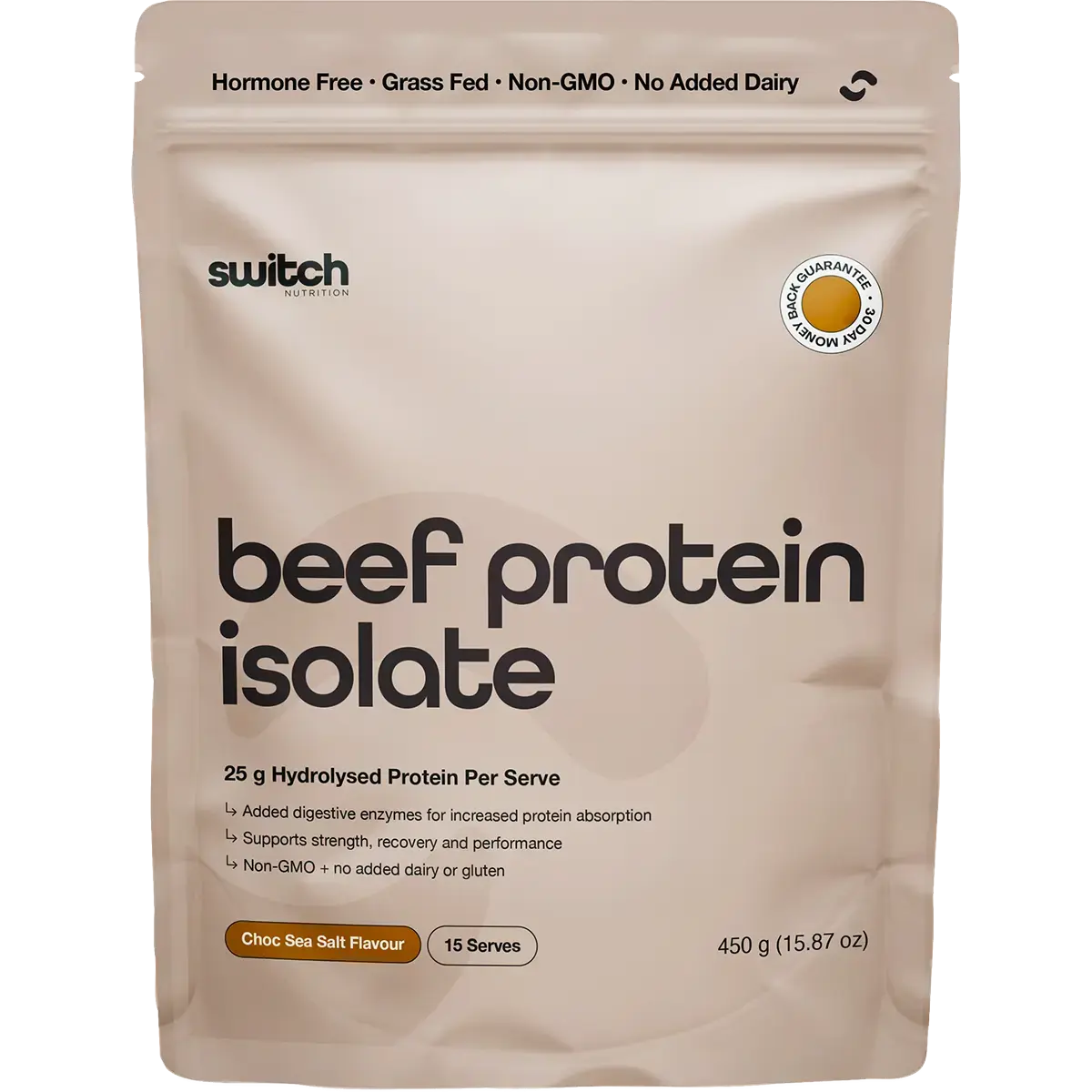 Switch Nutrition Beef Protein Isolate Chocolate Sea Salt