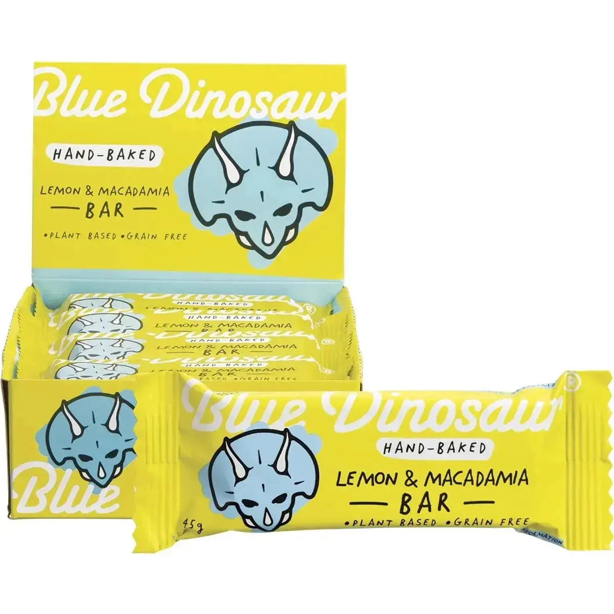 Blue Dinosaur Lemon and Macadamia Snack Bar 12x45g