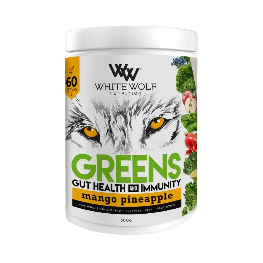 White Wolf Nutrition Greens Gut Health And Immunity Mango Pineapple