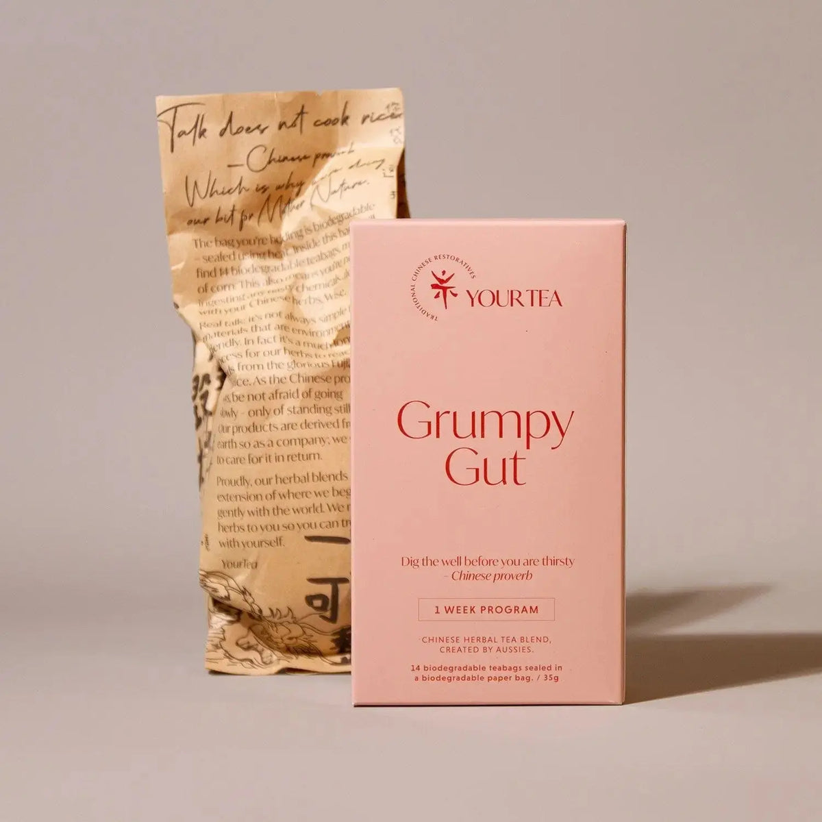 Your Tea Chinese Herbal Blend -Grumpy Gut 14 Tea Bags