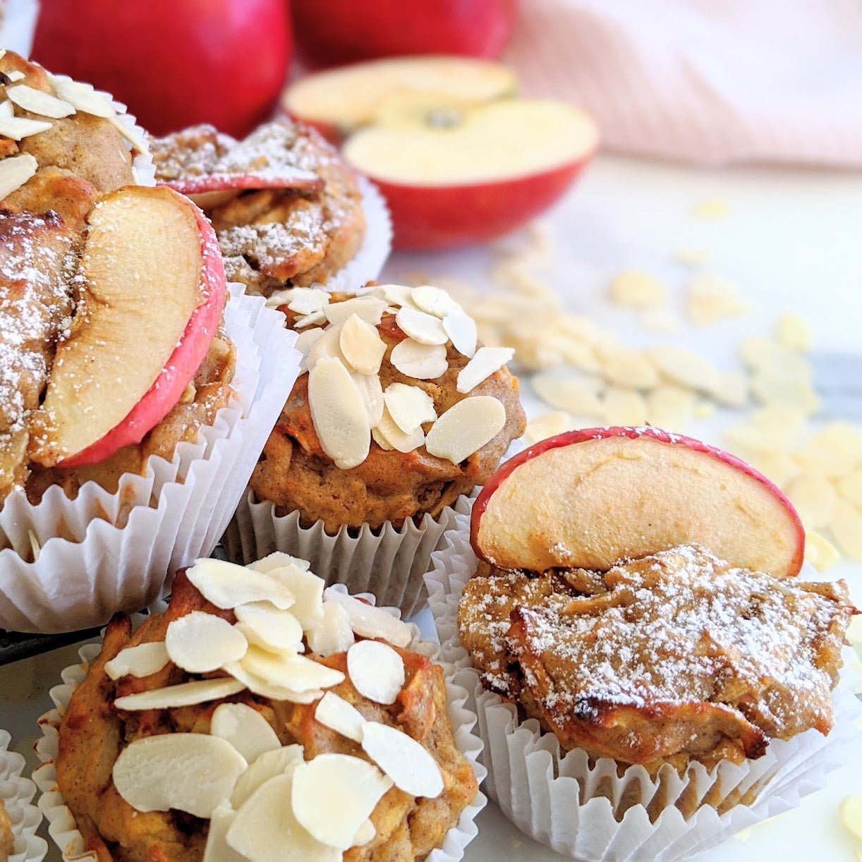 PBCO Protein Muffin Mix — baked apple muffins lifestyle image