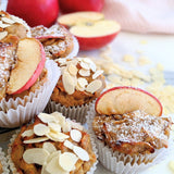 PBCO Protein Muffin Mix — baked apple muffins lifestyle image
