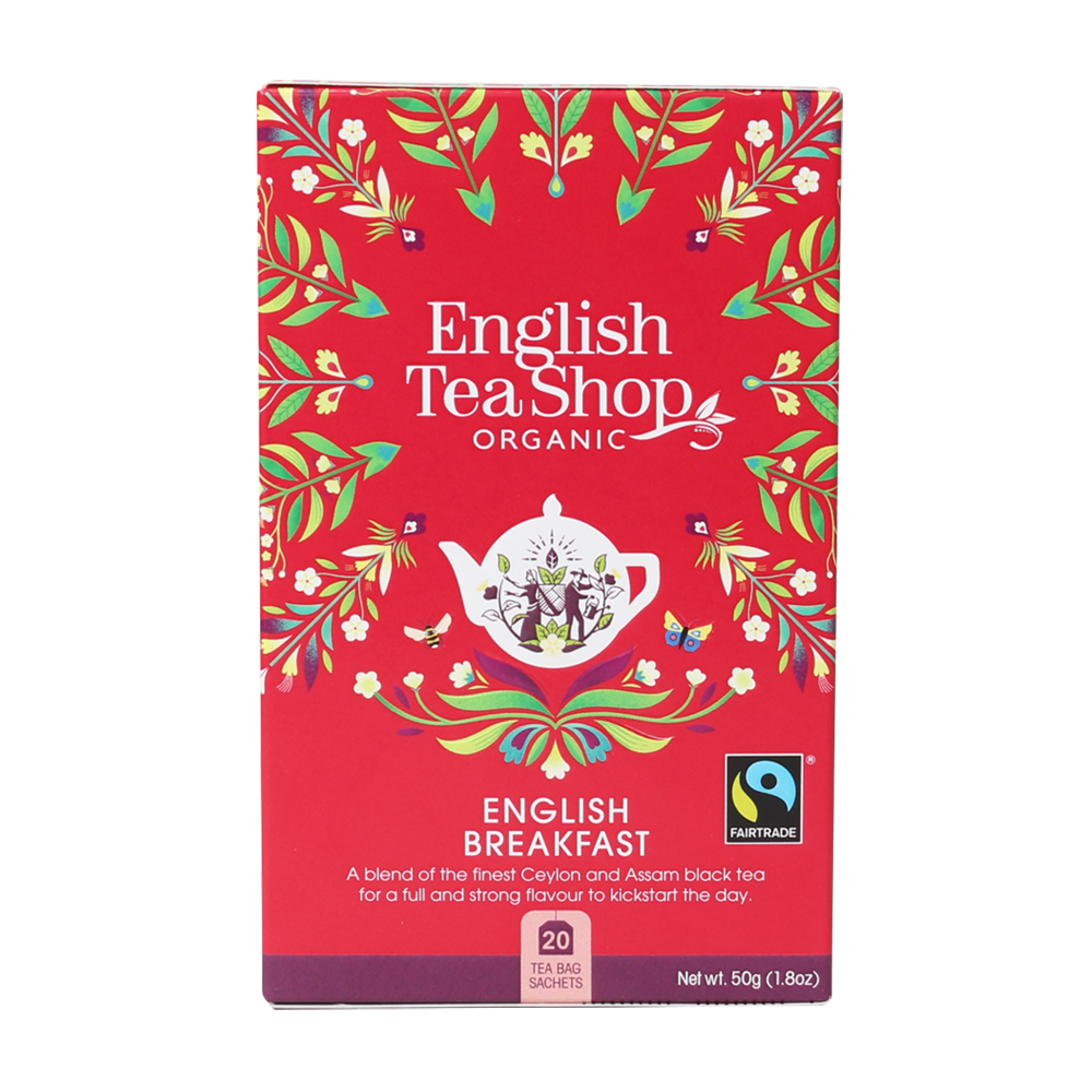 English Tea Shop Organic English Breakfast Teabags (PACKET OF 20 SACHETS)