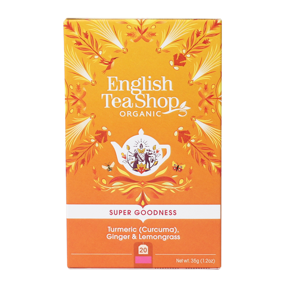 English Tea Shop Organic Turmeric, Ginger & Lemongrass (PACKET OF 20 SACHETS)