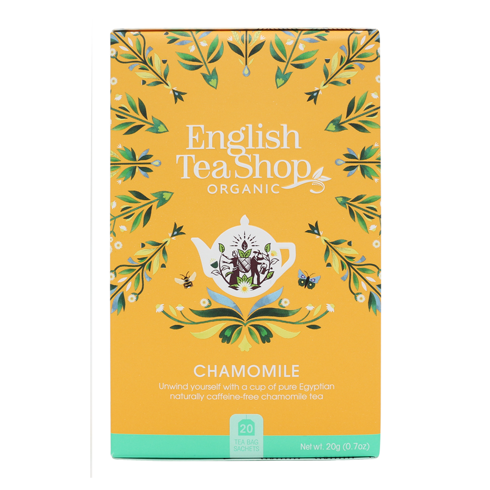 English Tea Shop Organic Chamomile Teabags (PACKET OF 20 SACHETS)