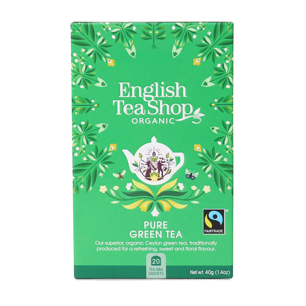 English Tea Shop Organic Green Tea Teabags (PACKET OF 20 SACHETS)
