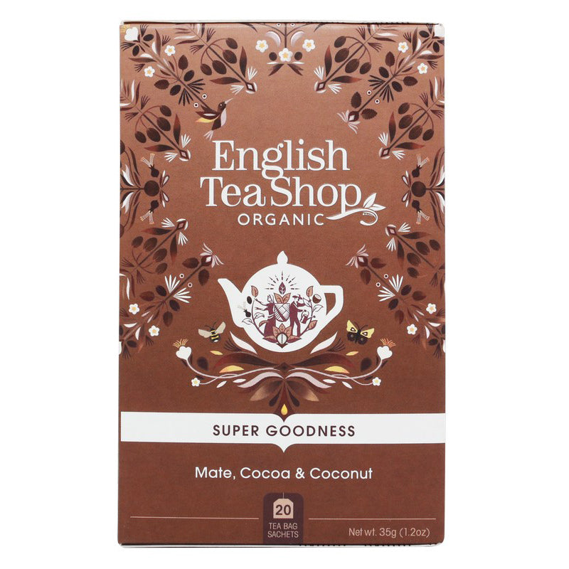 English Tea Shop Organic Yerba Mate, Cacao & Coconut (PACKET OF 20 SACHETS)