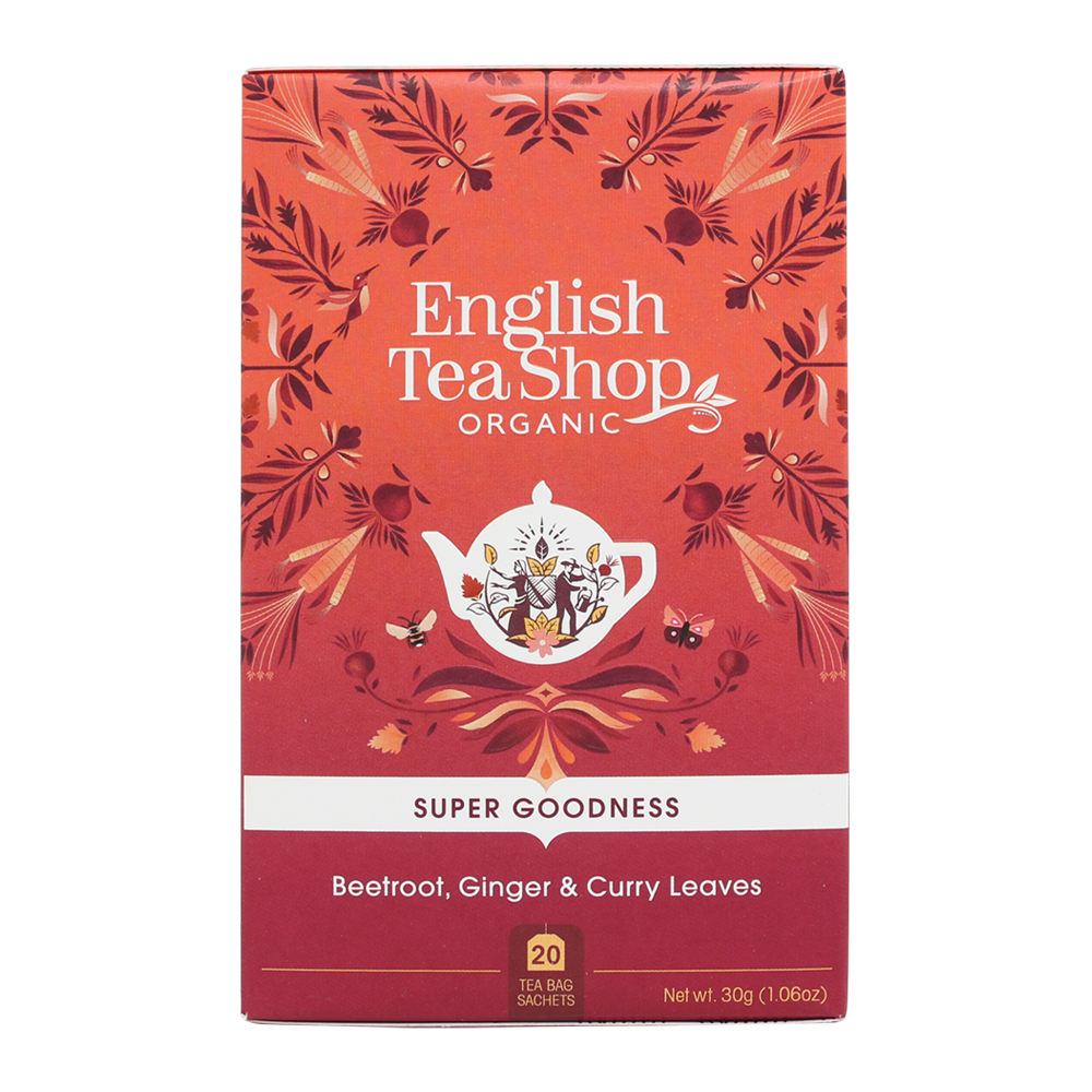 English Tea Shop Organic Beetroot, Ginger & Curry Leaves (PACKET OF 20 SACHETS)