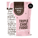 Happy Way Ashy Bines Whey Protein Powder Triple Choc Fudge 500g