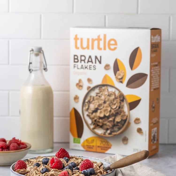 Turtle Cereal Organic Bran Flakes 375g