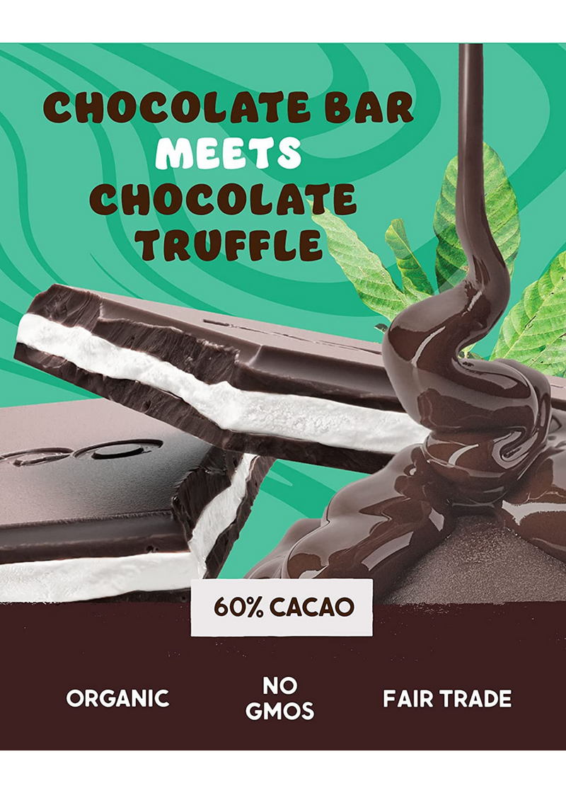 Alter Eco Dark Chocolate Mint Creme Truffle Thins 84g