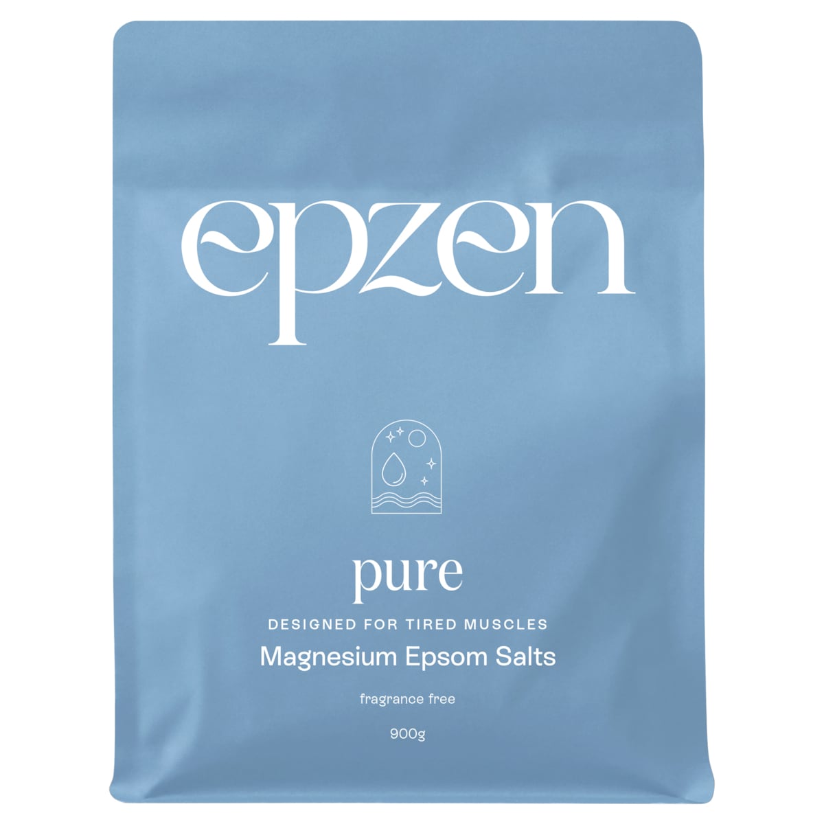 Epzen Pure Magnesium Epsom Salts 900g higher resolution front image