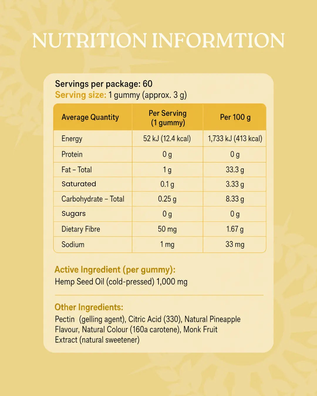 Apollo Nutraceuticals Hemp Seed Oil Gummies official product image 4