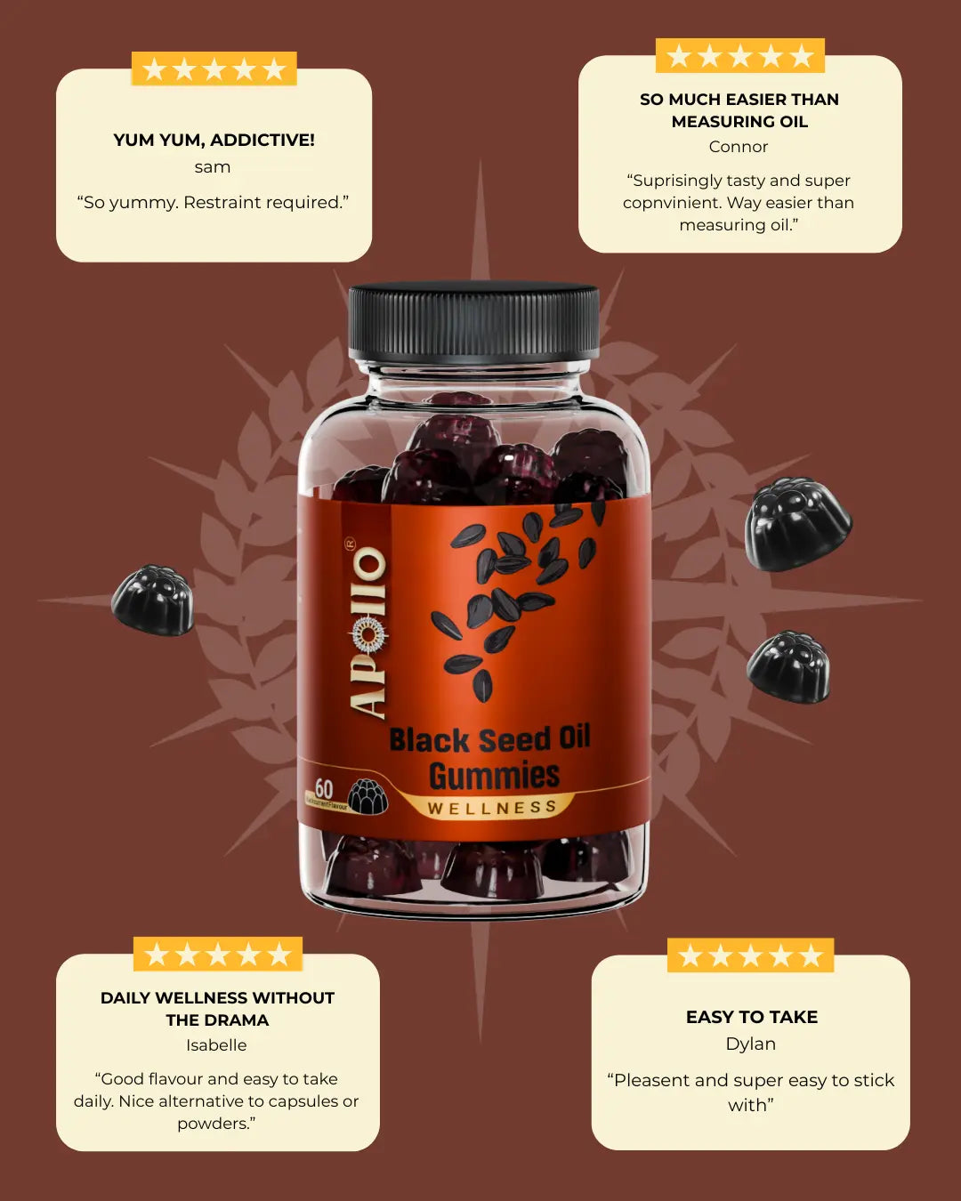 Apollo Nutraceuticals Black Seed Oil Gummies official product image 5