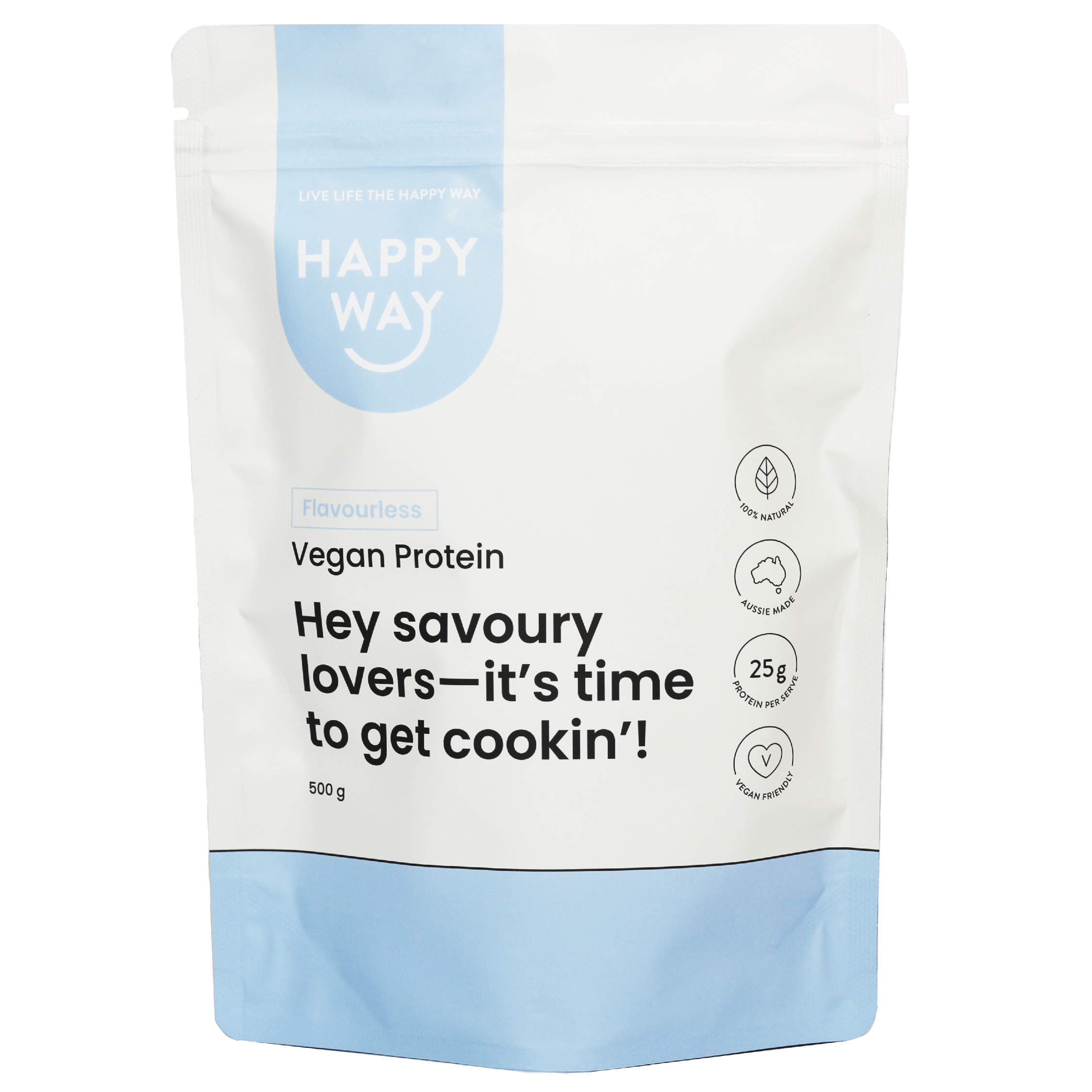 Happy Way VEGAN Protein Powder Flavourless 500g