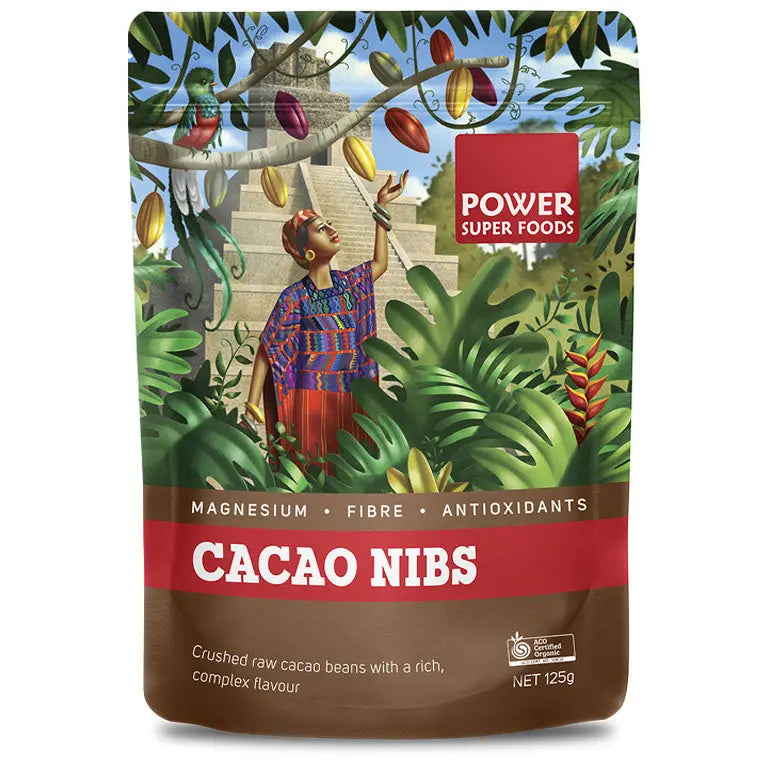 Power Super Foods Organic Cacao Nibs Raw - Origin — official Power Super Foods image